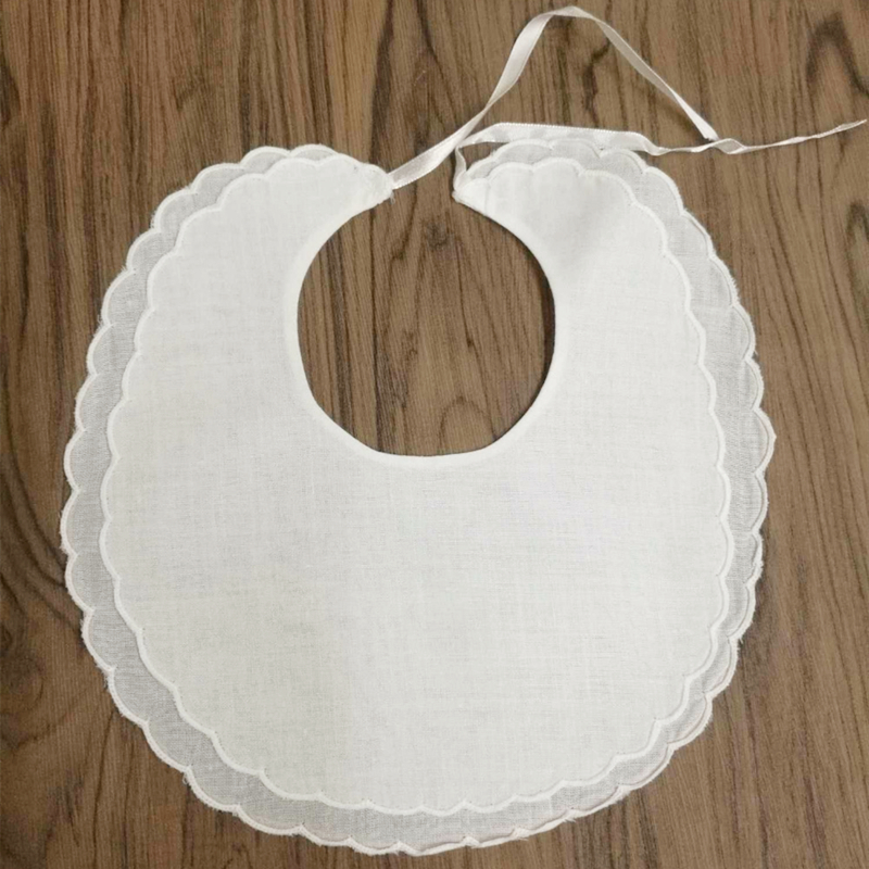 Conjunto de 12 babadores para bebê de linho, lâmina dupla, 6 polegadas x 9 polegadas, moda profissional, para qualquer ocasião especial