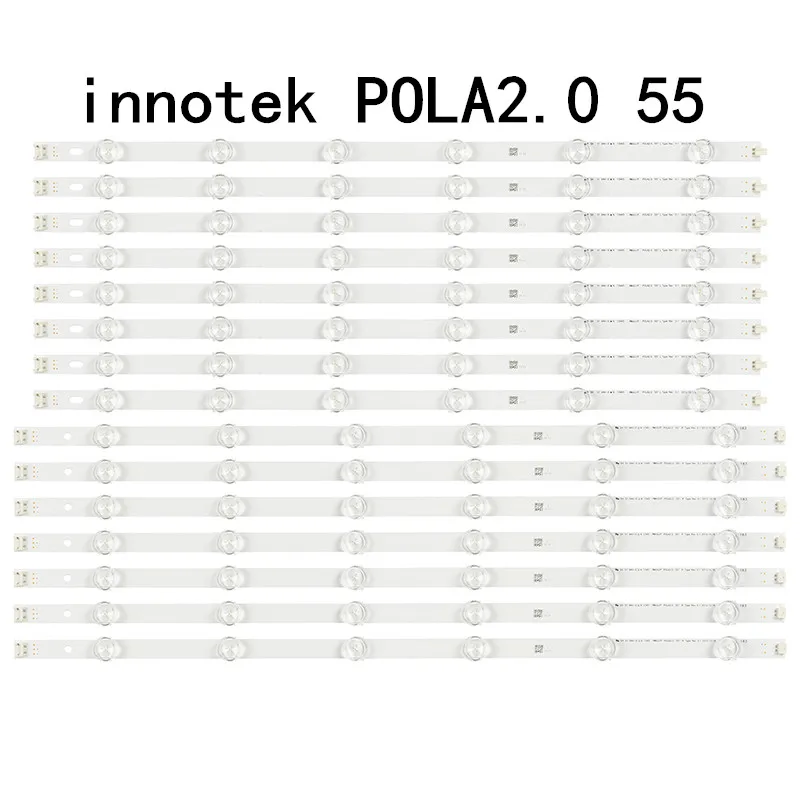 Striscia lampada retroilluminazione 14PCS/LED 12leds per LG 55 "TV 55LN5400 55LN5200 INNOTEK POLA2.0 55 Innotek pula 2.0 55 55la620v 55LN549C