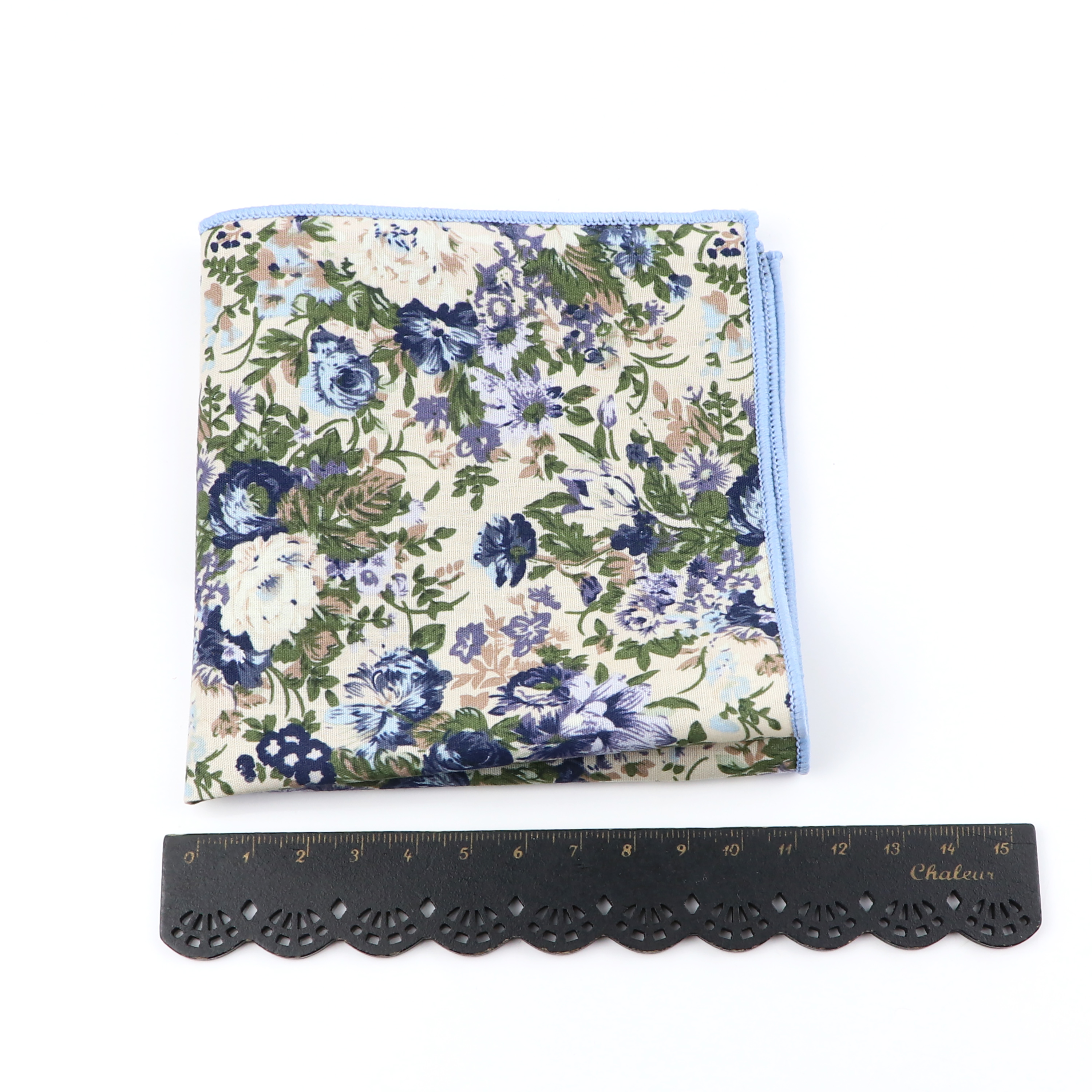 Pañuelo cuadrado de bolsillo con estampado Floral para hombre y mujer, conjunto de regalo 100% de algodón, esmoquin informal, accesorio de pajarita para fiesta, novedad