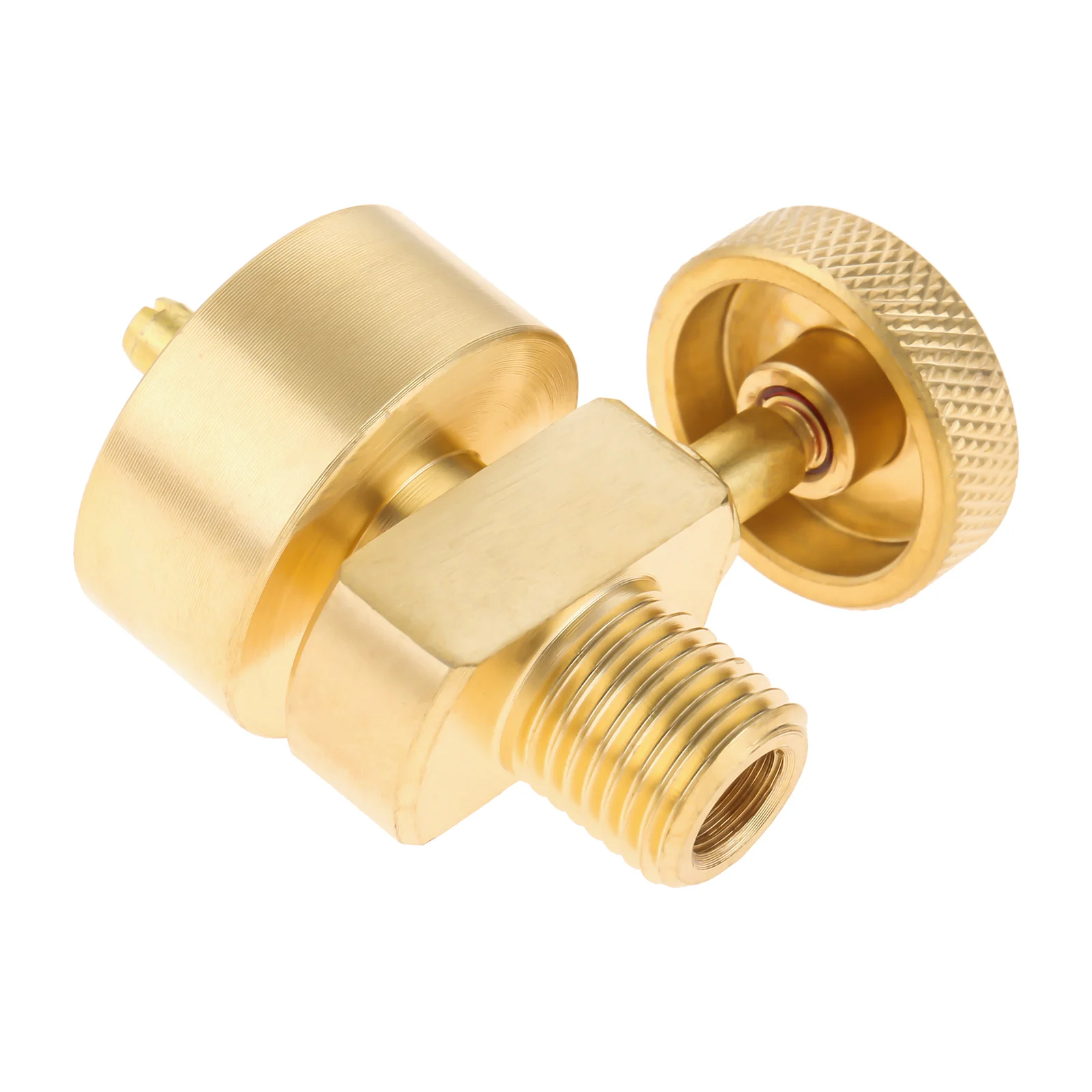 Adaptador do reenchimento da garrafa de gás do cilindro da eliminação do tanque do propano 1lb com/1/4 "npt macho x 1"-20 cilindro do descartável fêmea para a grade do fogão