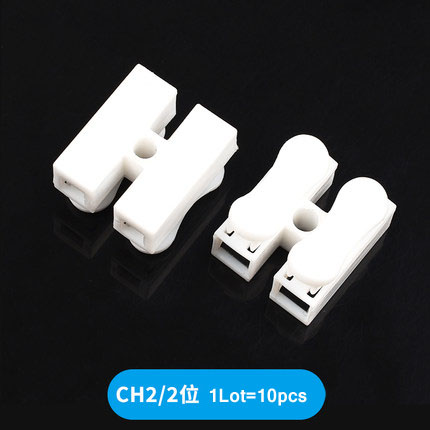 10Pcs CH-2 CH-3 CH-4 Frühling Draht Schnell Stecker 2P 3P Elektrische Crimp Terminals Block Splice Kabel Klemme einfach Fit Led Streifen
