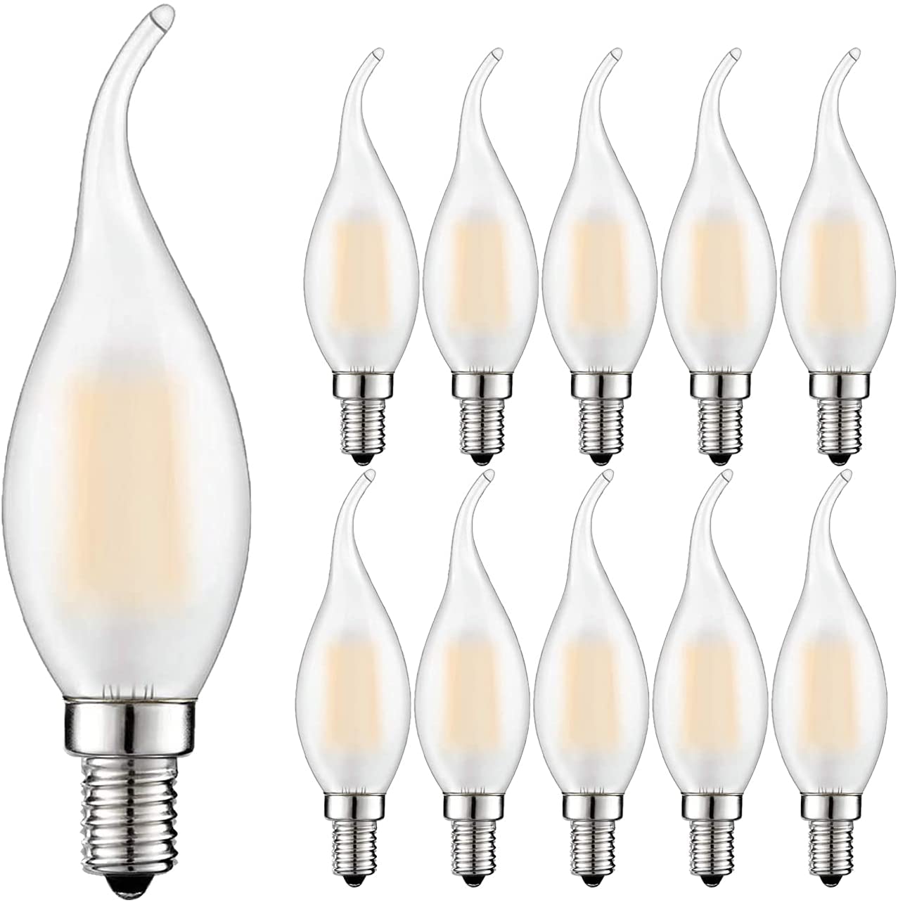 Retro Led Dimmbare Kerze licht C35 Matt E14 220V 4W 6W Warm weiß 2700K Glühlampe lampe Für Kronleuchter Beleuchtung