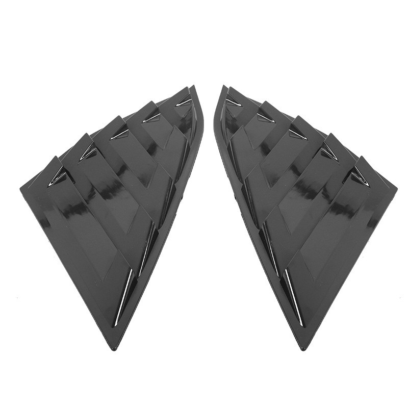 Untuk 2018-2020 Honda Accord JDM Gloss Black Side Vent Rear Window Quarter Louver