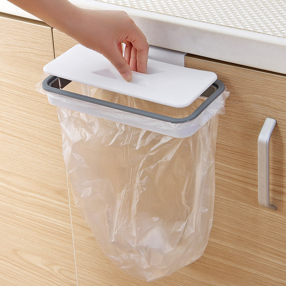 Di Động Rác Nhựa Treo Túi Bếp Thùng Rác Có Giá Để Đồ Túi Móc Cọ Rửa Miếng Lót Khô Kệ Giá Đỡ Bếp Organzier