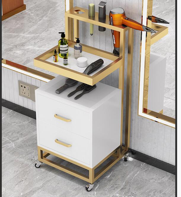 Làm Tóc Vỏ Dụng Cụ Làm Tóc Dụng Cụ Xe Tiệm Hớt Tóc Kệ Thẩm Xe Cút Kít Cắt Tóc REWELL