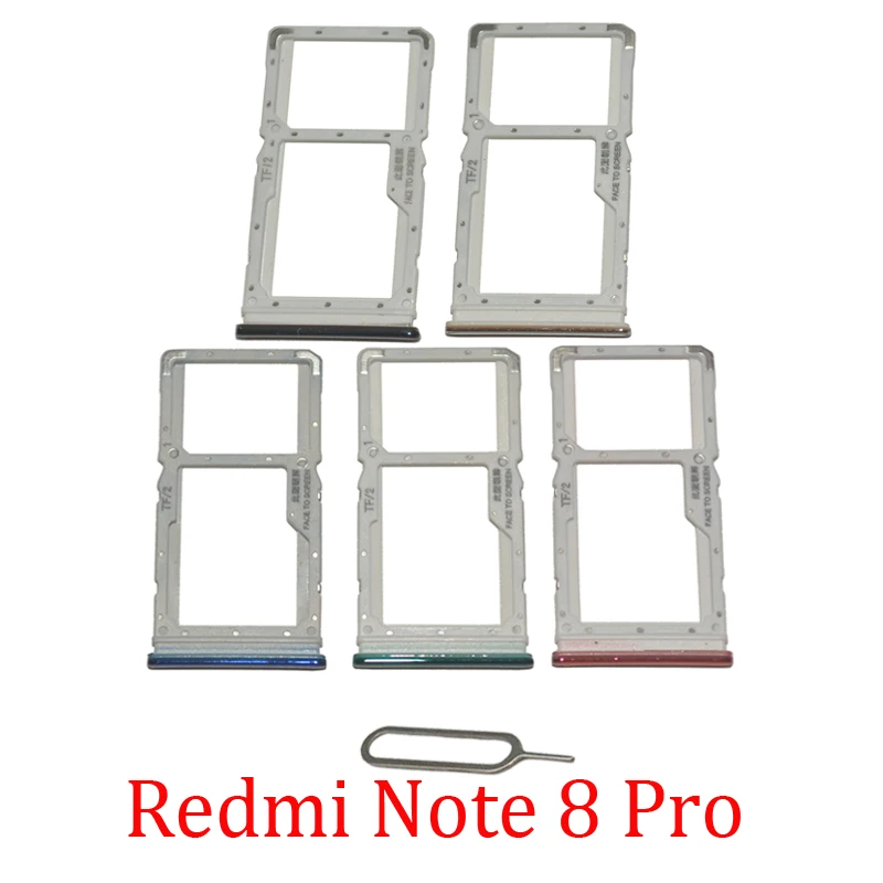 電話 SIM SD カードトレイ Xiaomi Redmi 注 8 ポート 8T 電話 SIM チップカードスロットホルダー引き出し部分 Redmi 8T 8 プロ