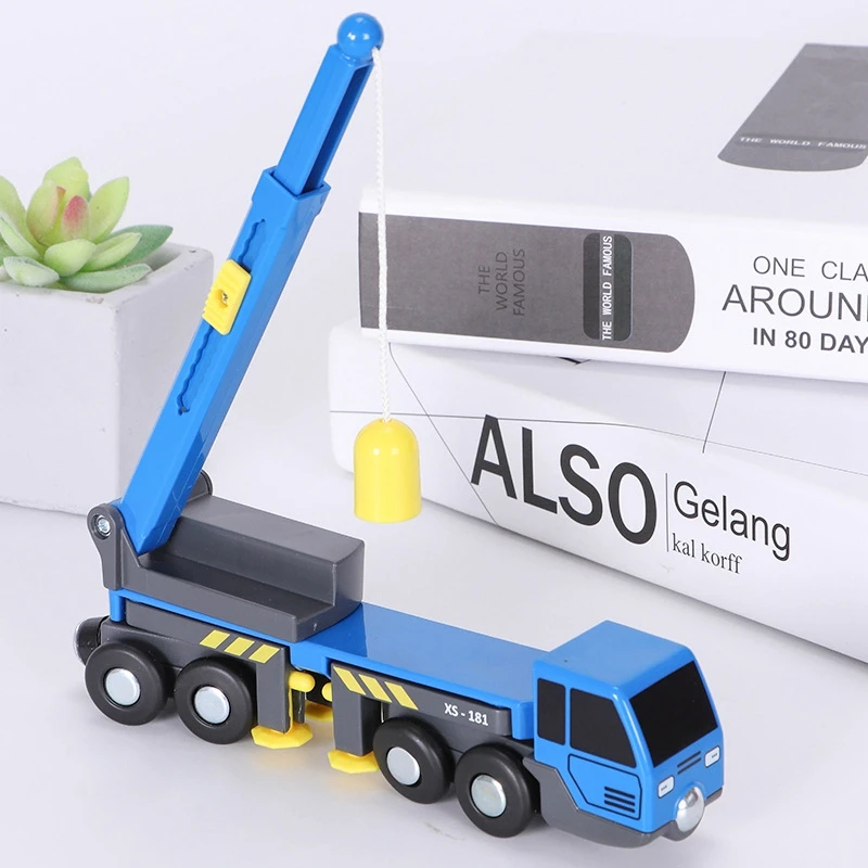 Đa Chức Năng Đào Tạo Bộ Đồ Chơi Mini Xe Cần Cẩu Đồ Chơi Vheicles Đồ Chơi Trẻ Em Tương Thích Với Gỗ Bài Nhạc Đường Sắt