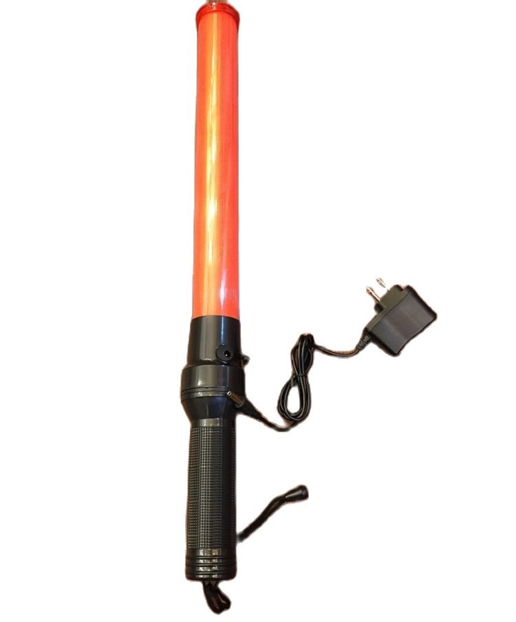 Luz LED de seguridad con batería recargable integrada de 54cm, señal de tráfico, luz de advertencia intermitente, varilla fluorescente de fuego nocturno