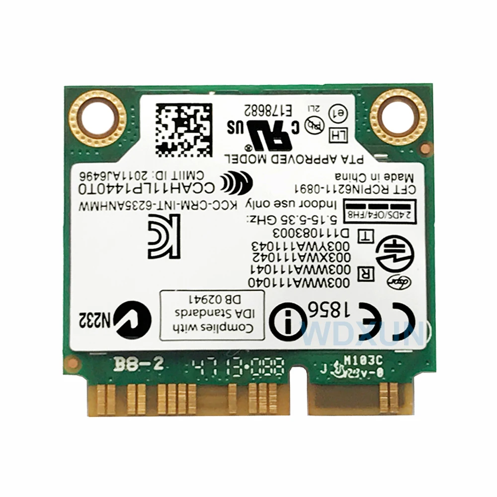WIFI Intel Centrino Advanced-N 6235 6235 Мини-карта Wi-Fi PCI-E 802.11agn двухдиапазонный 300 Мбит/с беспроводной Bluetooth 4.0