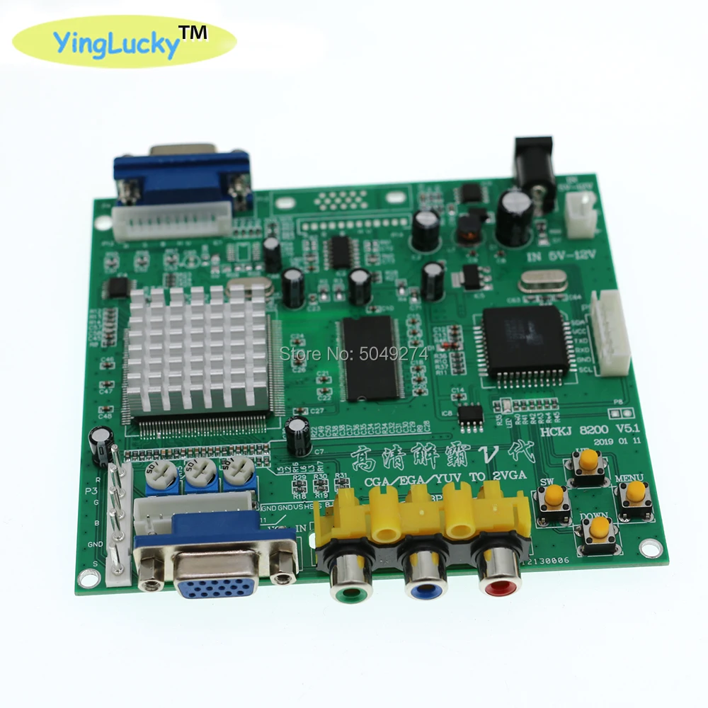 Arcade Game RGB/CGA/EGA/YUV zu Dual VGA HD Video Konverter Adapter Board GBS-8220