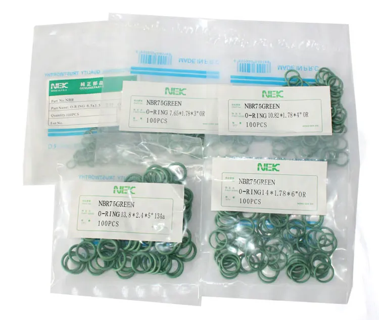 70 stuks (10,8*2,4 mm) # 8 R134a NBR rubberen O-ring afdichtingsset, hoge temperatuurbestendigheid voor auto-airconditioning klep 5/16 3/8 1/2