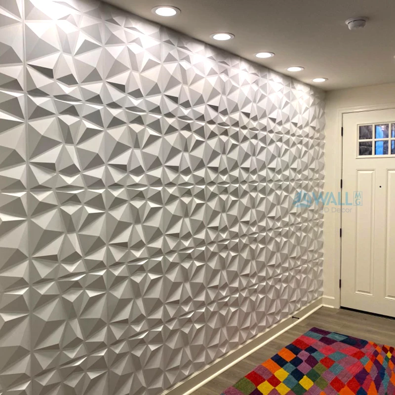 30x30 ซม.3D Art Wall แผงพื้นหลังตกแต่งภายนอก 3D แกะสลักนูน 3D Wa Pearlescent สีสันงานแต่งงานตกแต่งวอลล์เปเปอร์