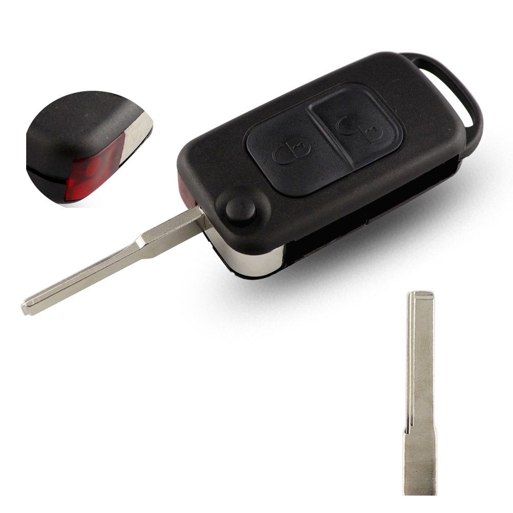 YIQIXIN 2-кнопочный для Mercedes Benz SLK E113 A C E S W168 W202 W203 W210 B200 A160 W124 Чехол-брелок с дистанционным управлением откидной крышкой
