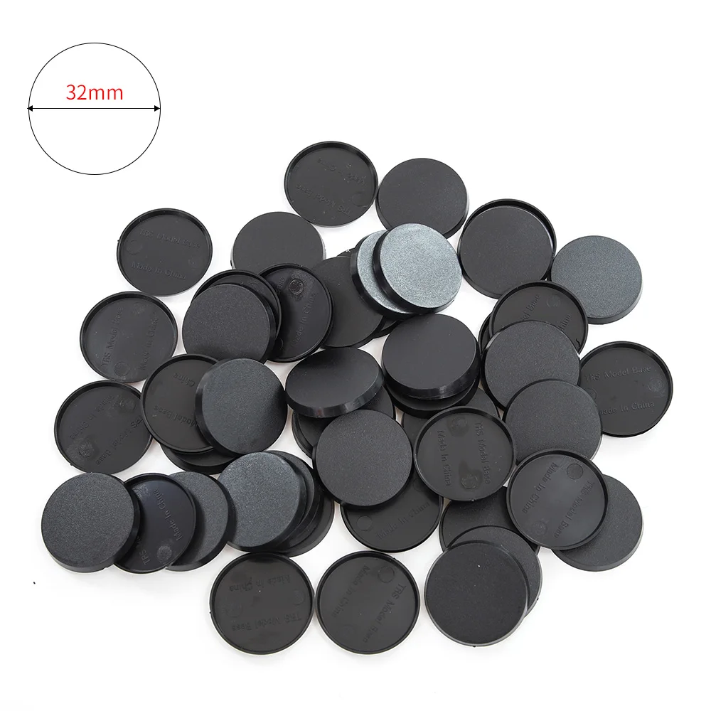 25Mm/32Mm/40cmm Vòng Mô Hình Nhựa Căn Cứ Cho Wargames Bảng Trò Chơi Tự Làm Đồ Chơi Thu Nhỏ Mô Hình Người cơ Sở 20Pcs/40Pcs/60Pcs