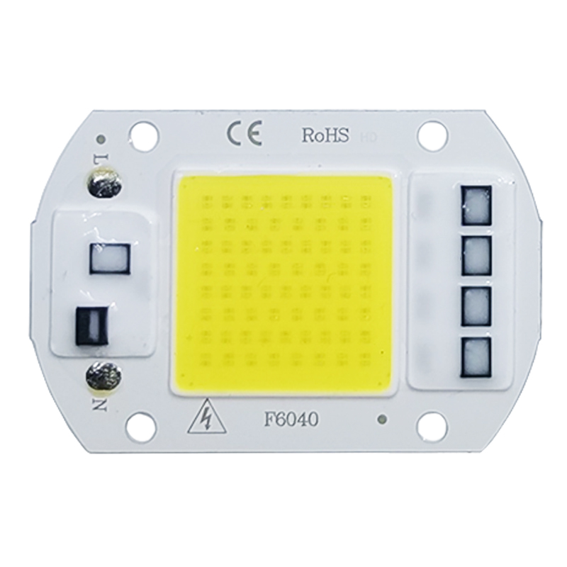 Chip de lámpara LED COB AC 220V bombilla LED 10W 20W 30W 50W IP65 alta potencia inteligente IC DIY bombilla de luz de inundación foco lámpara de Chip al aire libre