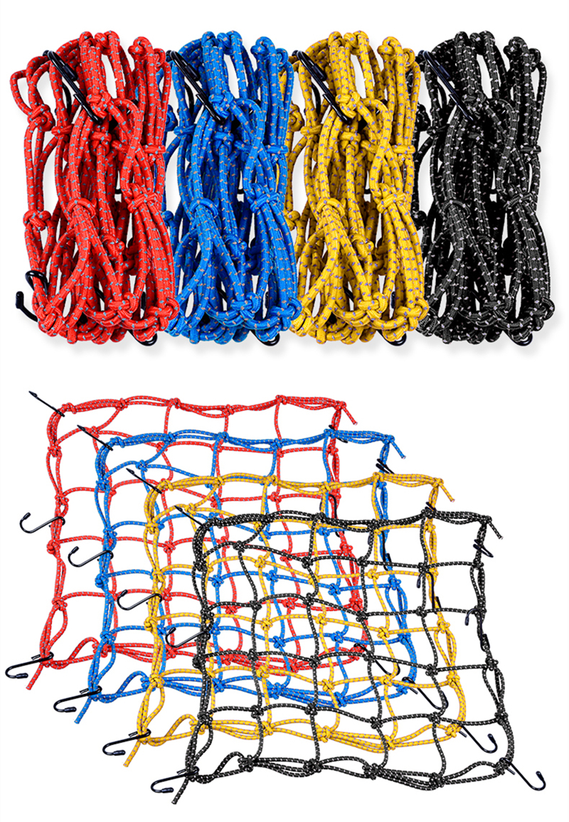 40x40cm Reflection Motorcycle Cargo Net Motorcycle ATV Luggage storage organizer Net