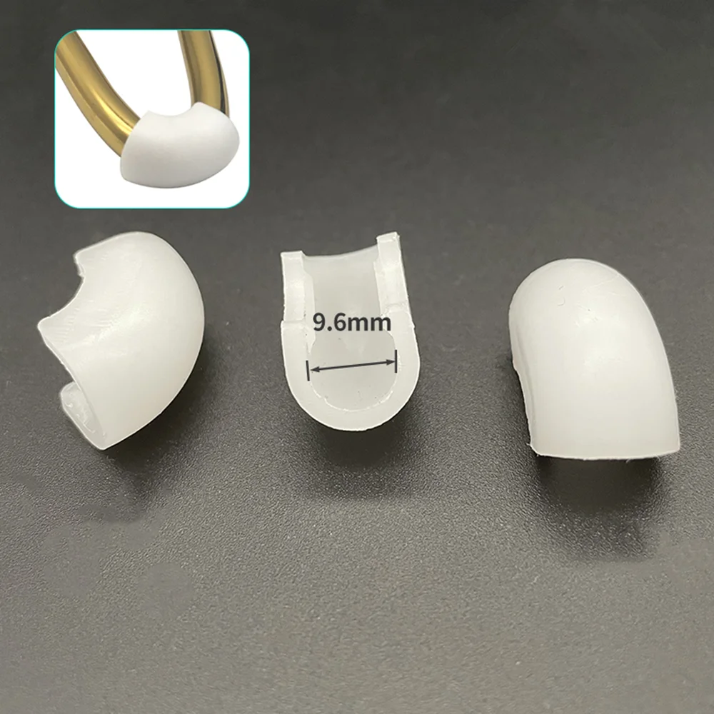 10 Cái/lốc Chống Trơn Trượt Đồ Chân Miếng Lót Ghế Nhựa Chân Mũ Tất Phân Chống Trước Nghiêng Chữ U ống Hình Phía Sau Pad 10Mm Kẹp Ống