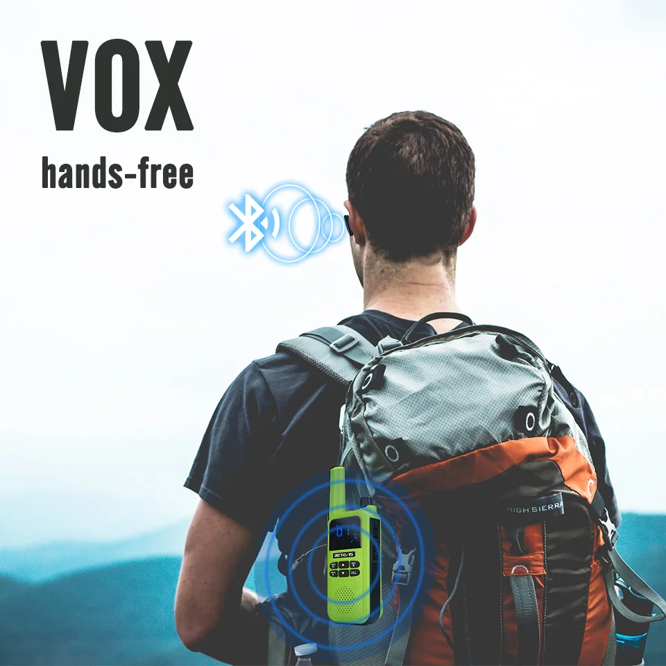 Retevis RA619 Walkie Talkie Wiederaufladbare Zwei-weg Radio Empfänger PMR für Motorola Bluetooth-Kompatibel Walkie-talkies für jagd