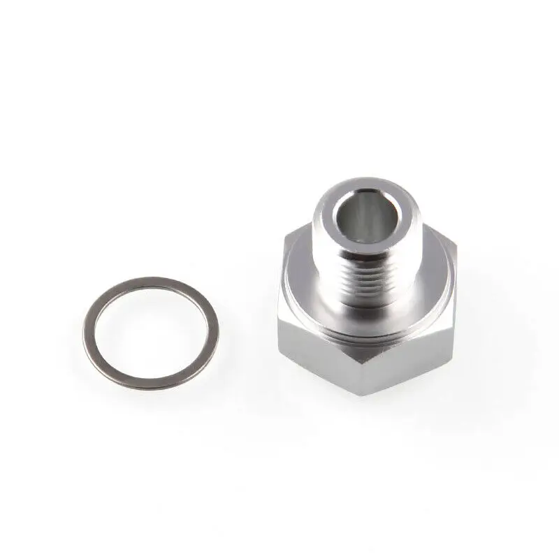 M12x1.5 a 1/8 npt novo adaptador de sensor de pressão de óleo do motor conector série ls com arruela de cobre