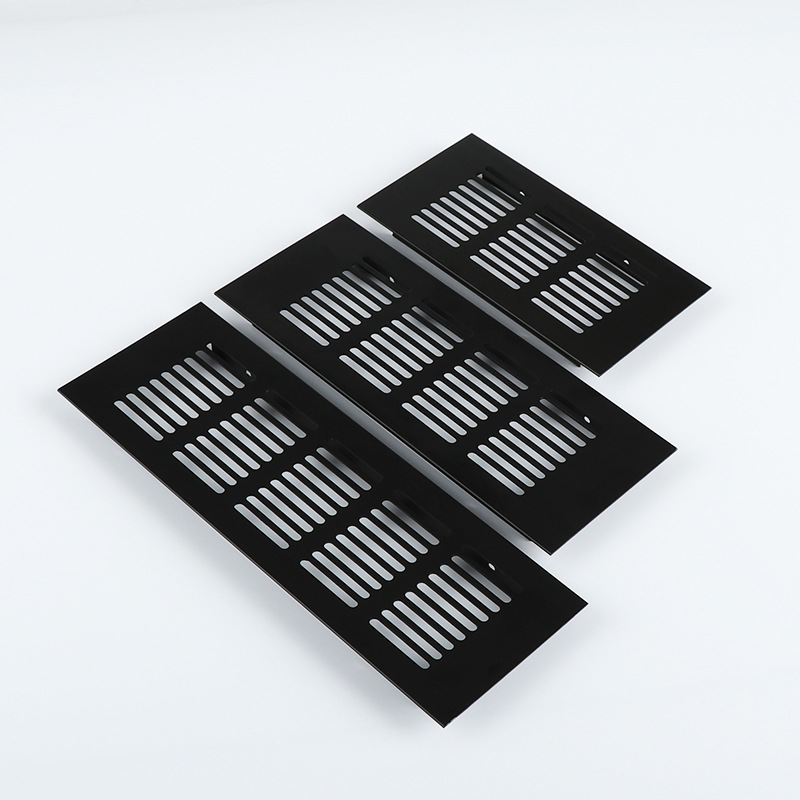 50/80 mm breite Lüftungsschlitze, perforiertes Blech, Aluminiumlegierung, Lüftungsschlitze, perforiertes Blech, Webplatte, Lüftungsgitter, Lüftungsschlitze, perforiertes Blech
