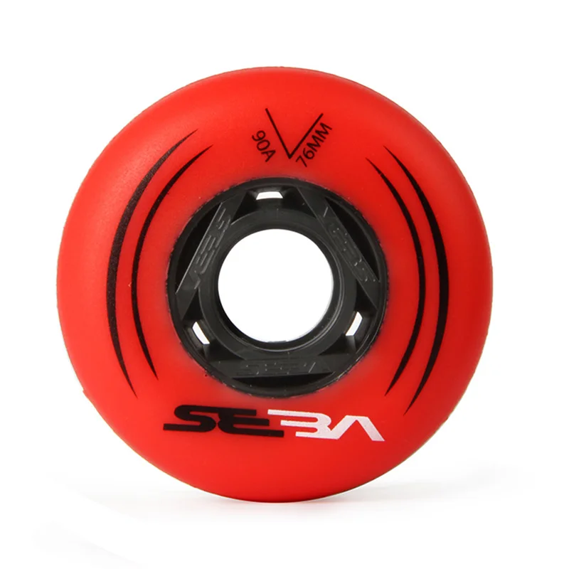 Seba-インラインスケートホイール,スラローム用85aおよびスライディングローラースケートホイール用90a,ピース/セット72mm 76mmタイヤ