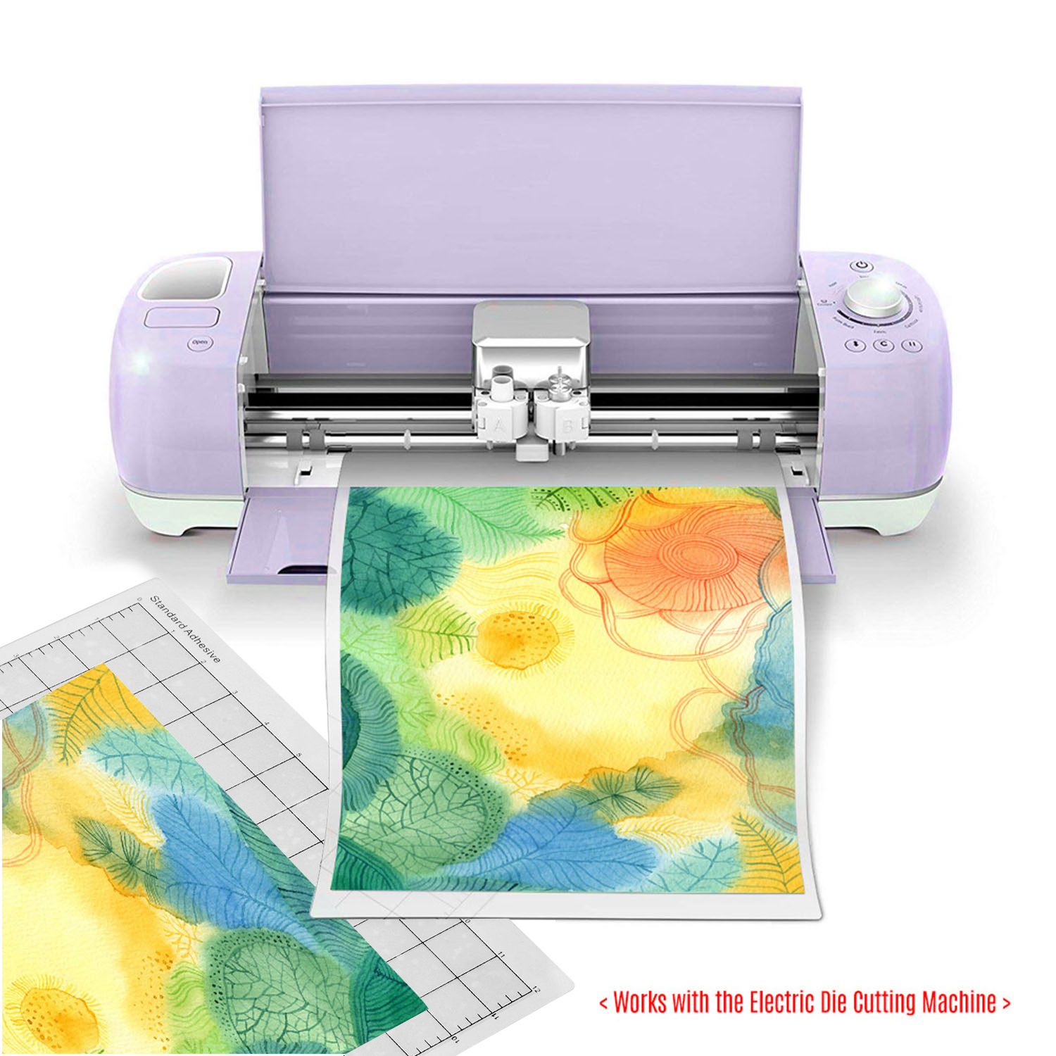 5PCS Replacement Cutting Mat Transparent Adhesive Cricut Mat with Measuring Grid 12 by 12-Inch for Silhouette Cameo Cricut