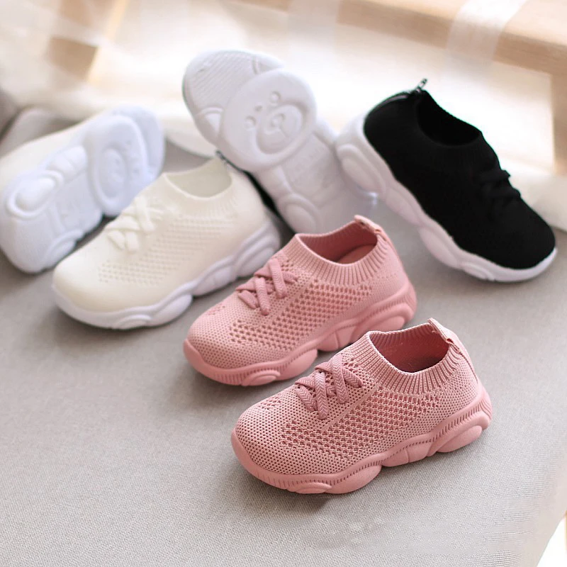 รองเท้าผ้าใบเด็กรองเท้า Antislip รองเท้าผ้าใบเด็กด้านล่างนุ่มสบายๆเด็กขนาดเด็กหญิงกีฬารองเท้าฤดูใบไม้ผลิฤดูร้อน