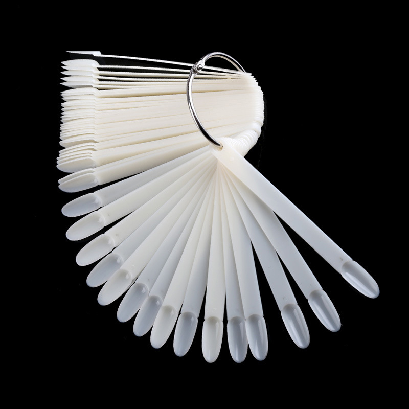 1 Bộ Giả Đầu Quạt Thiên Nhiên Móng Tay Nghệ Thuật Vòng Bao Bọc Toàn Màn Hình Dụng Cụ Luyện Tập Giả Làm Móng Tay Acrylic Gel UV Ba Lan