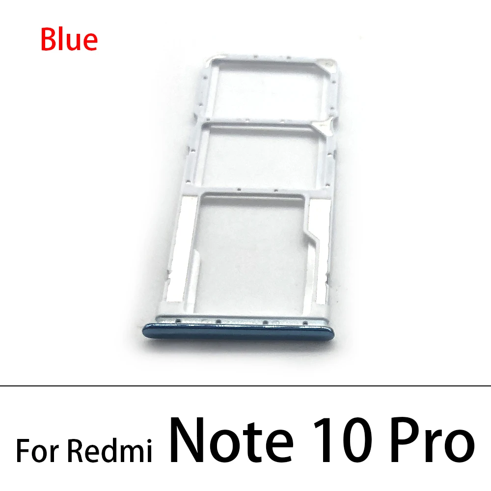 Năm 100% Ban Đầu Mới SIM Thẻ Chip Khe Cắm Ngăn Kéo Thẻ SD Khay Đựng Adapter Dành Cho Xiaomi Redmi Note 10 Pro/lưu Ý 11 4G + Tặng Pin Dụng Cụ