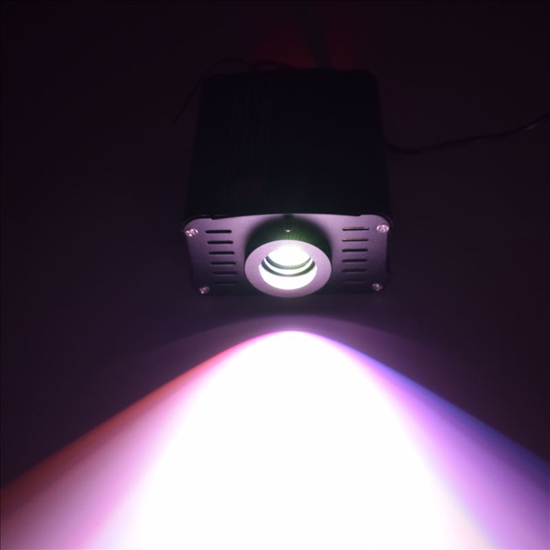 1X APP Bluetooth-Steuerung 16W RGBW LED Fiber Optic Light Engine Driver mit 28-Tasten-RF-Fernbedienung für RGB-Deckenstern
