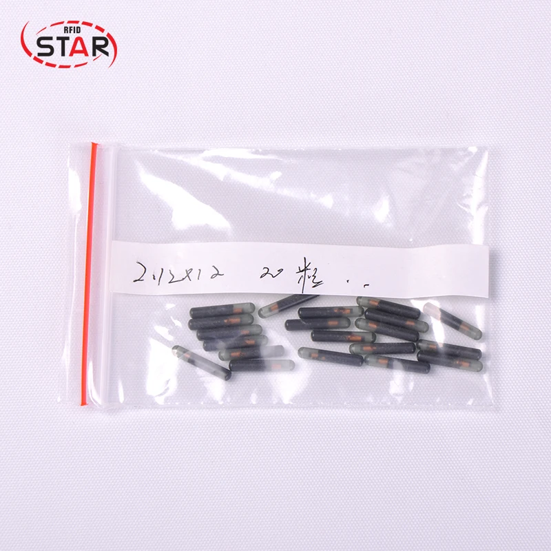 10Pcs ชิป NFC Rfid Tag แก้วสัตว์เลี้ยง Microchip 13.56Mhz Ntag 216 2*12มม.ISO 14443A มาตรฐานสัตว์ชิปรากฟันเทียมสำหรับระบุ