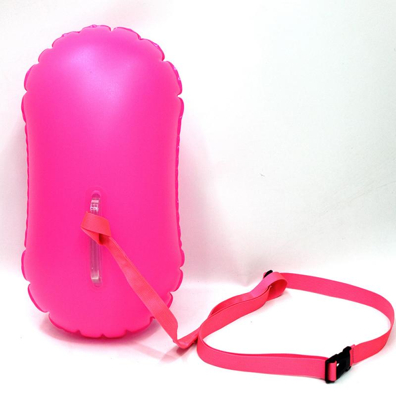 Inflatable Open Swimming Buoy Tow Float Dry Bag Double Air Bag with Waist Belt Water Play Supplies Swimming Accessories Training