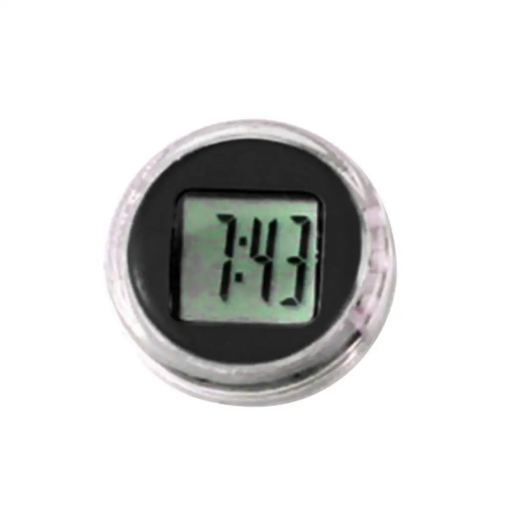 Mini reloj Universal impermeable para motocicleta y bicicleta, reloj con pantalla Digital adhesiva, decoración de oficina, accesorios interiores de automóviles