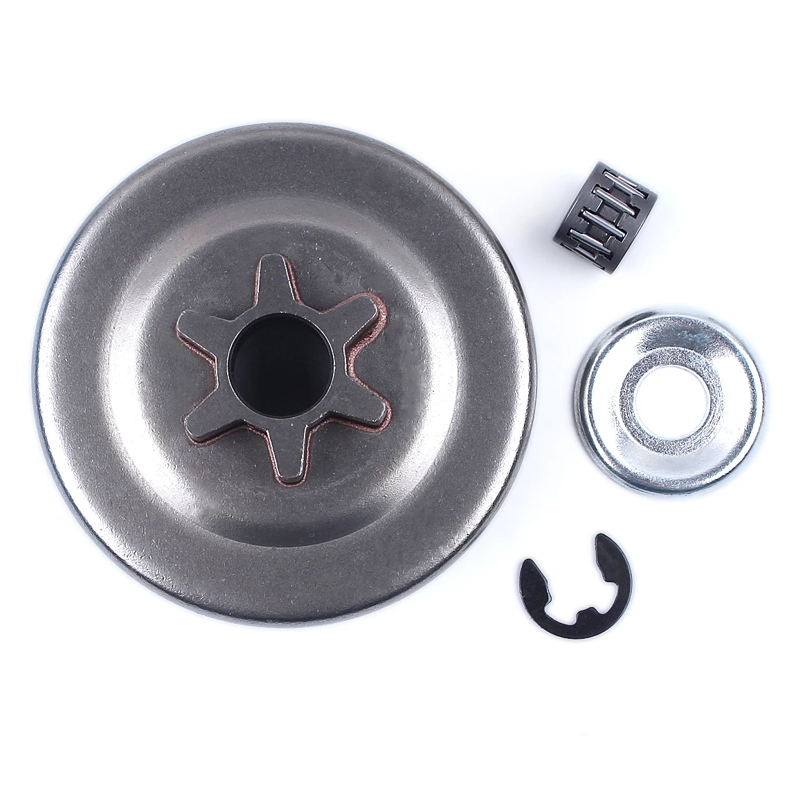 3/8 Độ 6T Ly Hợp Trống Con Quay Máy Giặt E-Kẹp Bộ STIHL 017 018 021 023 025 MS170 MS180 MS210 MS230 MS250 Máy Cưa Xích