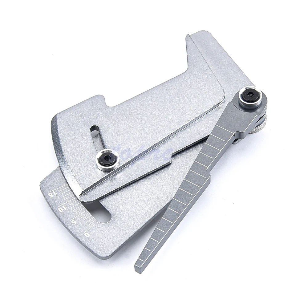 ไม้บรรทัดปรับปรับ RC รถความสูงและล้อ Camber 15 องศา Hobby เครื่องมือ CNC สําหรับ RC รถ 1/8 1/10 Tamiya HSP HPI