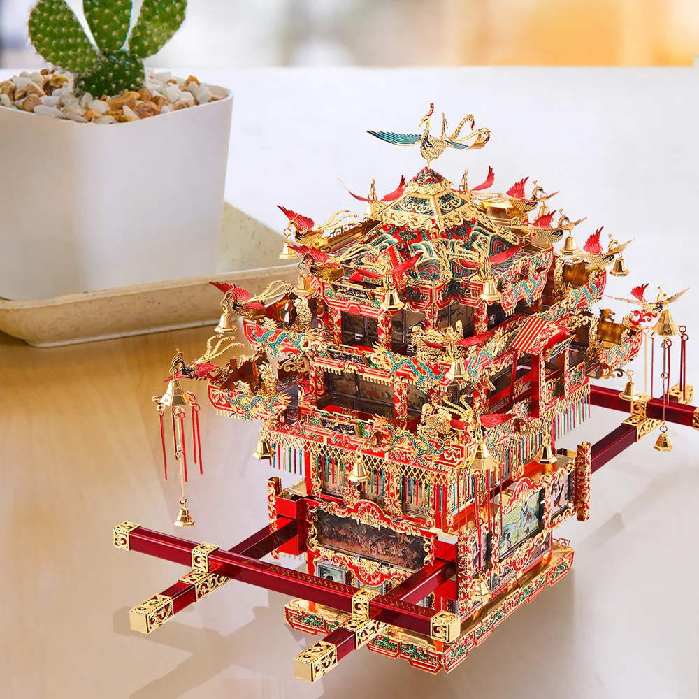 Piececool 3D Kim Loại Đồ Chơi Xếp Hình-Cô Dâu Sedan Ghế Cưới Series Xây Dựng Mô Hình Bộ Dụng Cụ Ghép Hình Đồ Chơi, quà Tặng Sinh Nhật Cho Người Lớn Trẻ Em