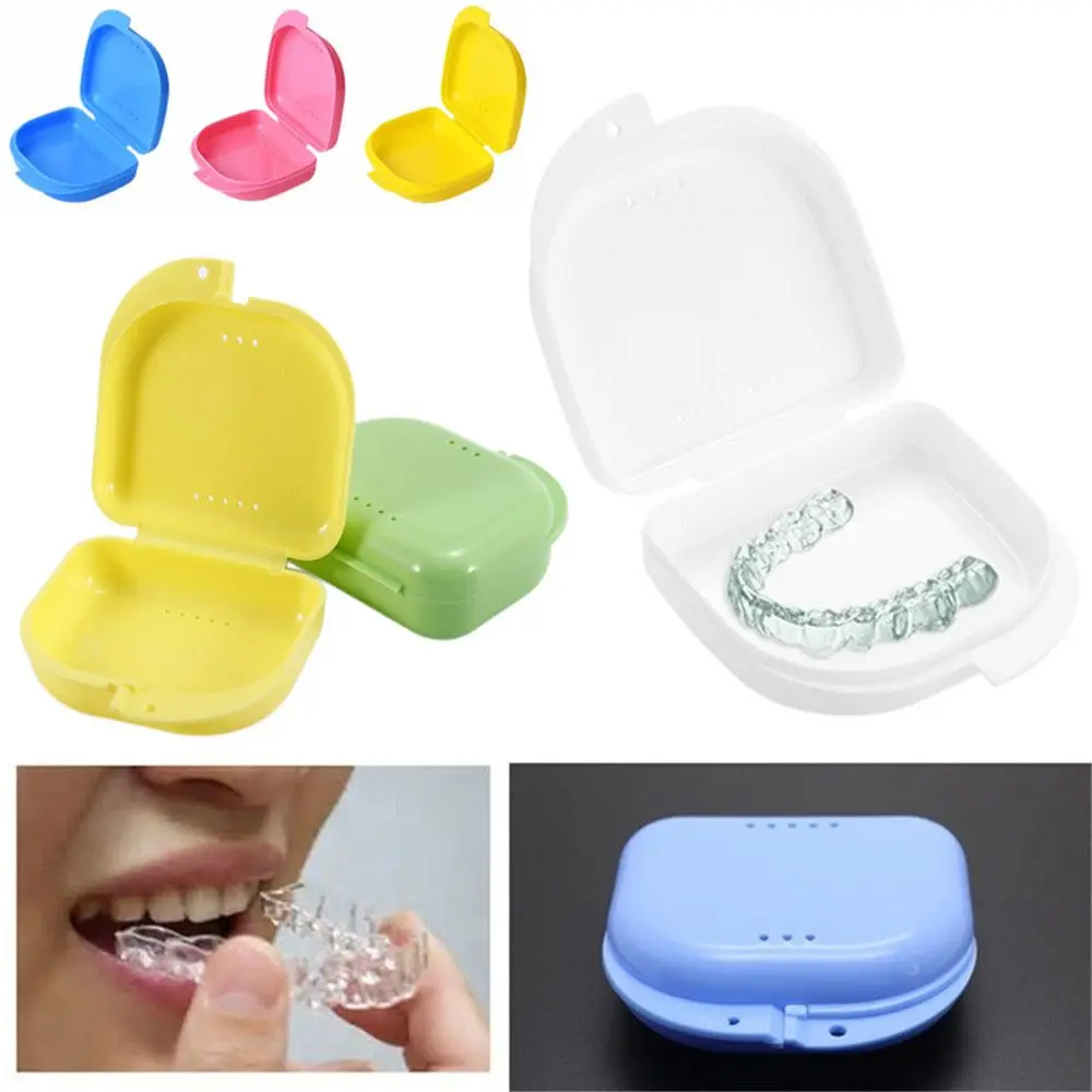 Mới Nha Khoa Thiết Bị Cung Cấp Khay Chăm Sóc Sức Khỏe Nẹp Ốp Lưng Bảo Vệ Miệng Hộp Đựng Răng Giả Hộp Bảo Quản Vệ Sinh Răng Miệng