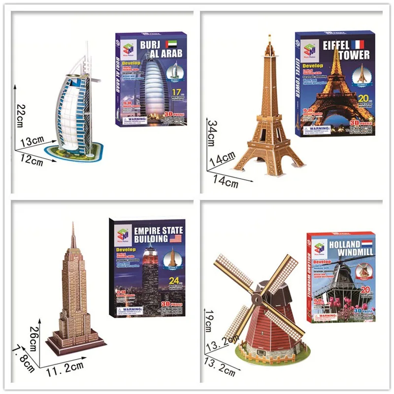 40 Phong Cách Nổi Tiếng Thế Giới Kiến Trúc Xây Dựng 3D Xếp Hình Mô Hình Xây Dựng 3D Ghép Đồ Chơi Cho Trẻ Em Quà Tặng Giáng Sinh