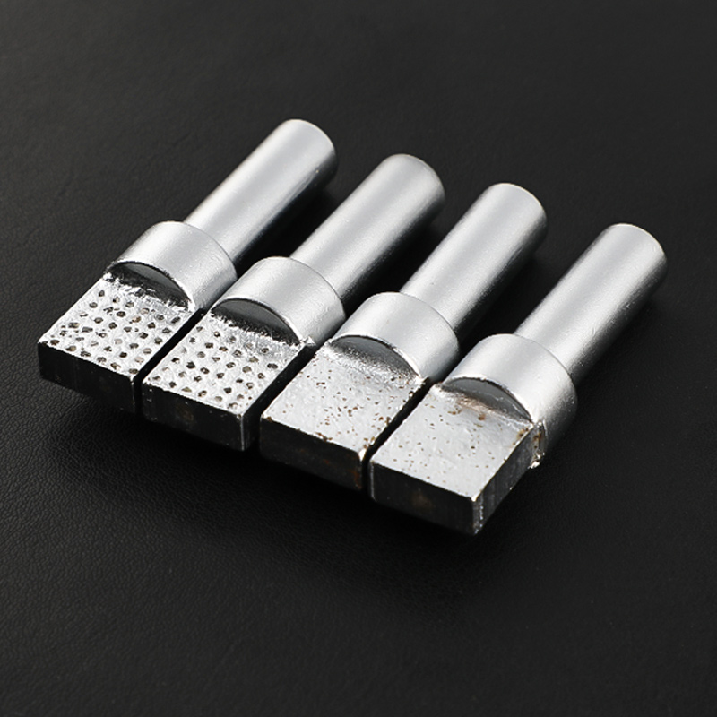 Amoladora de muela de tocador de diamante Natural, mango para uso de herramientas de reparación de muela, herramientas abrasivas de reparación