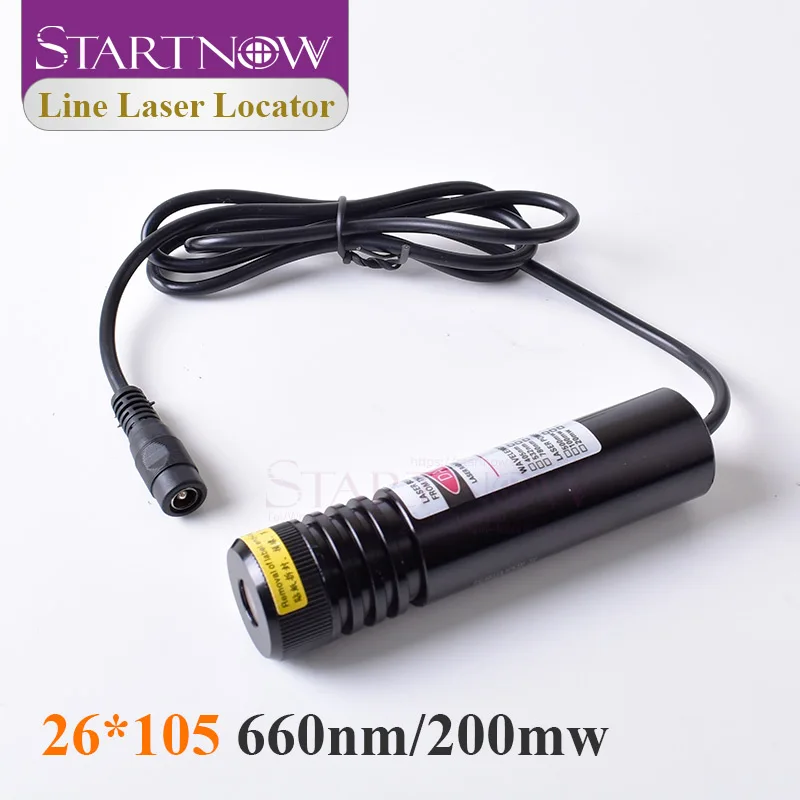 Localizzatore di linea rossa 635nm 10mw Localizzatore di moduli laser a infrarossi Posizionamento di linea laser rosso 660nm per macchina da taglio per pietra per la lavorazione del legno