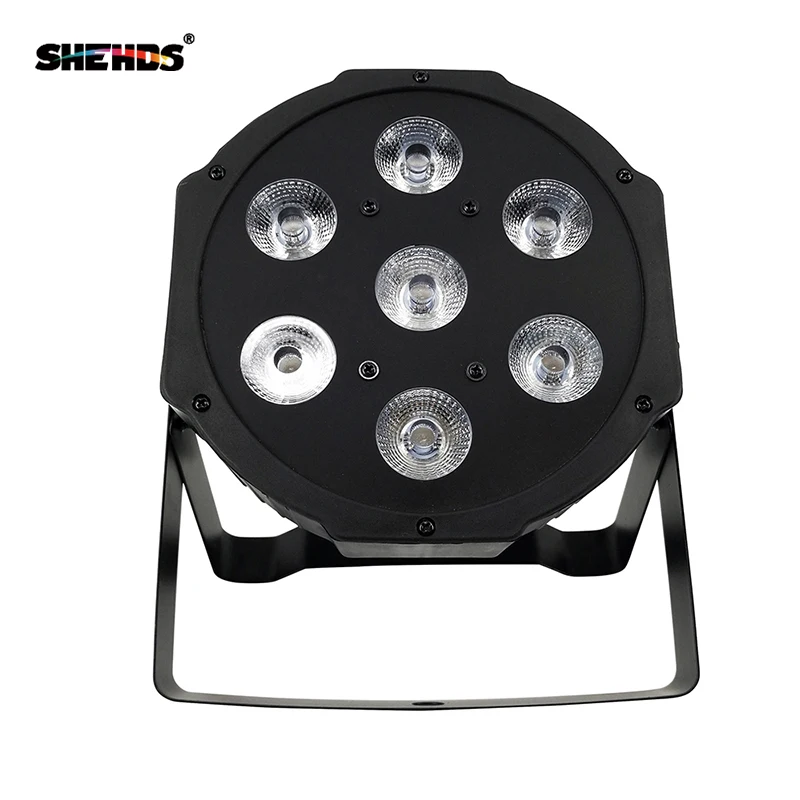 SHEHDS 8pcs LED Par 7X12w/7X18W RGBW LED Par Stage Wash Light for DJ Equipment Disco Night Club Wedding Nightclub