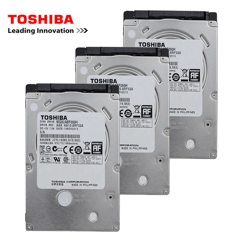 TOSHIBA-Disco duro interno para portátil, 320 GB, 2,5 pulgadas, SATA2, 120 GB, 160 GB, 250 GB, 500 GB, 1 T, 2 T, HDD, 5400-7200 rpm, para Notebook
