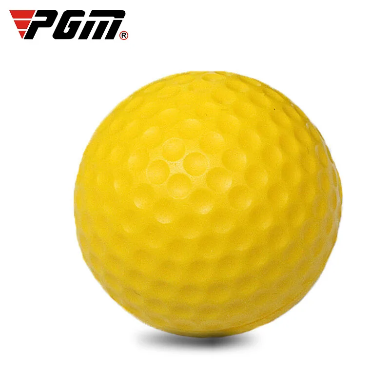 Palline da golf in schiuma PU gialla da 10 pezzi, spugna elastica per allenamento pratico per interni ed esterni