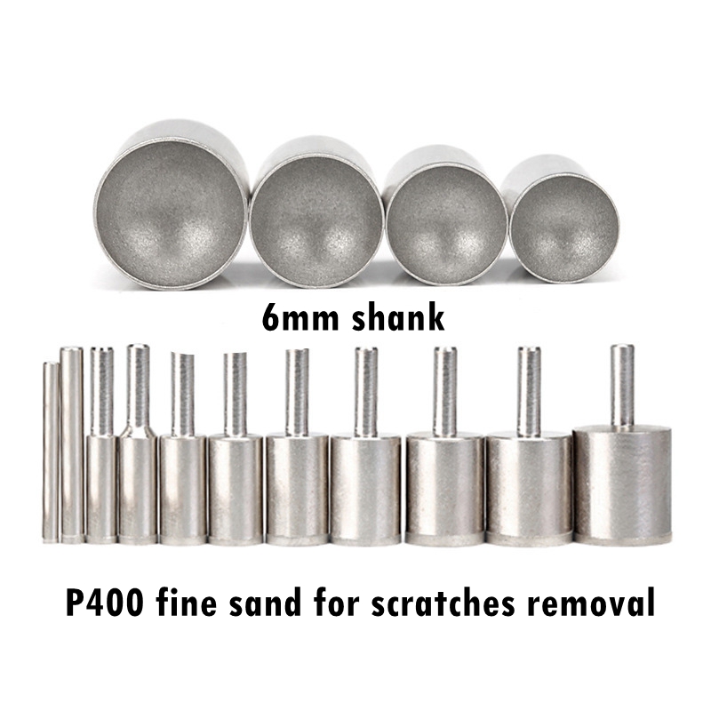 1 ピース 3-36 ミリメートルダイヤモンドビーズ研削ヘッド翡翠琥珀ボール型研磨ホイール