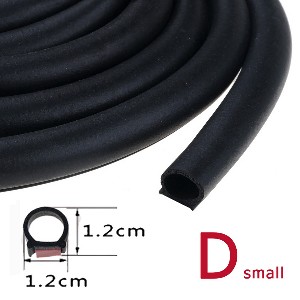 2 Mét D/B/Z/P Loại Cửa Xe Ô Tô Con Dấu Cách Nhiệt Tiếng Ồn Weatherstrip Băng Cao Su Dán Kín Viền tự Động Gioăng Cao Su Z Hình Cói