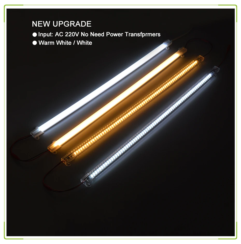 1ชิ้น6ชิ้น30ซม. 40ซม. นำแถบแข็งใต้ตู้8W 72 LEDs หลอดบาร์แสง220V + ปลั๊ก EU สำหรับตกแต่งบ้าน shope ตลาด