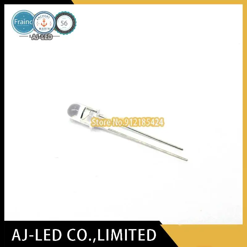 10ชิ้น/ล็อต QSD2030ซิลิคอน PIN Photodiode Infrared Receiver หลอด5มม.ความยาวคลื่น880nm มุม ± 20 °