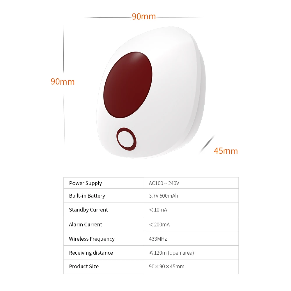 Staniot Trong Nhà Còi Báo Động Không Dây 433Mhz Chống Trộm Home An Ninh Hệ Thống Báo Động Đèn Flash Không Thấm Nước Nhấp Nháy Cao Decibel 110db Loa,Bán chạy tại Việt Nam, giao hàng nhanh trong 24h