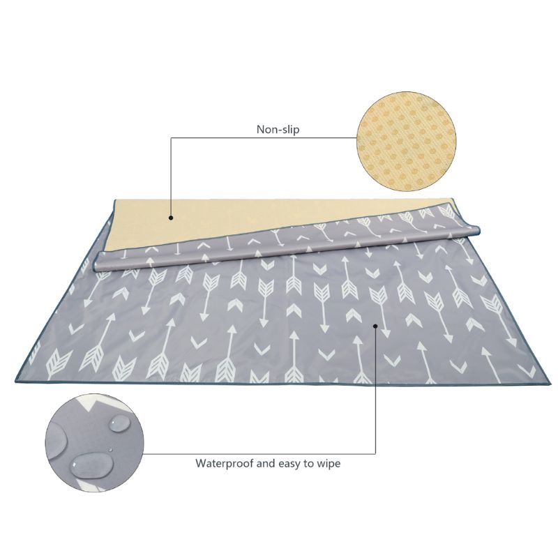 เก้าอี้สูง Splash Mat Protector กันน้ำกันลื่นเด็กทารกกินเล่นเสื่อเด็กพัฒนา Mat