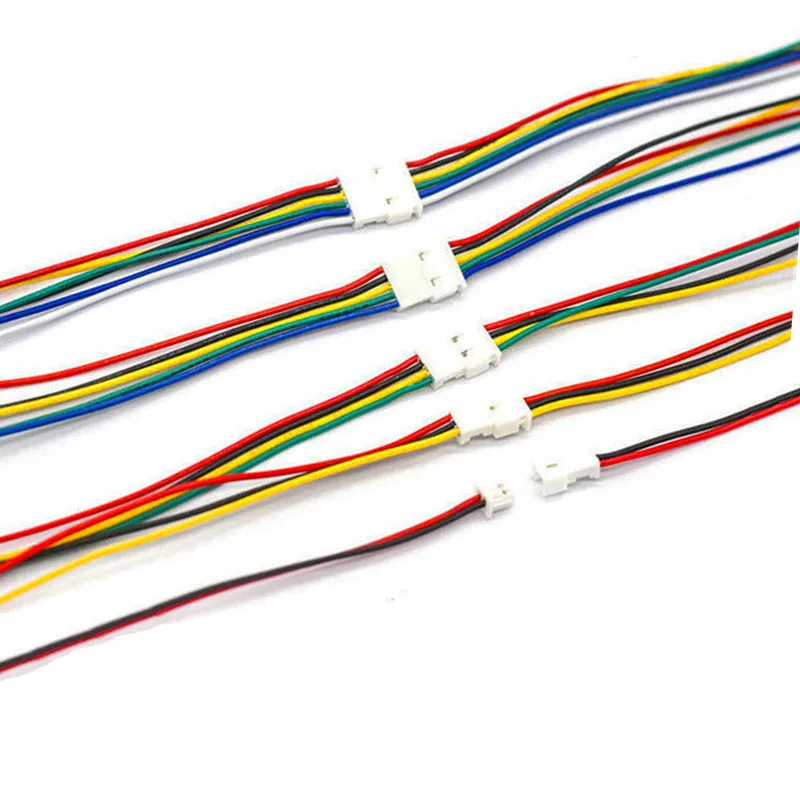 20PCS 10 Par Micro JST XH 2.54 MM 2P 3P 4P 5P 6PIN Masculino Feminino Plug Conector Com Fio Terminal de Cabos 200mm 26AWG 20CM